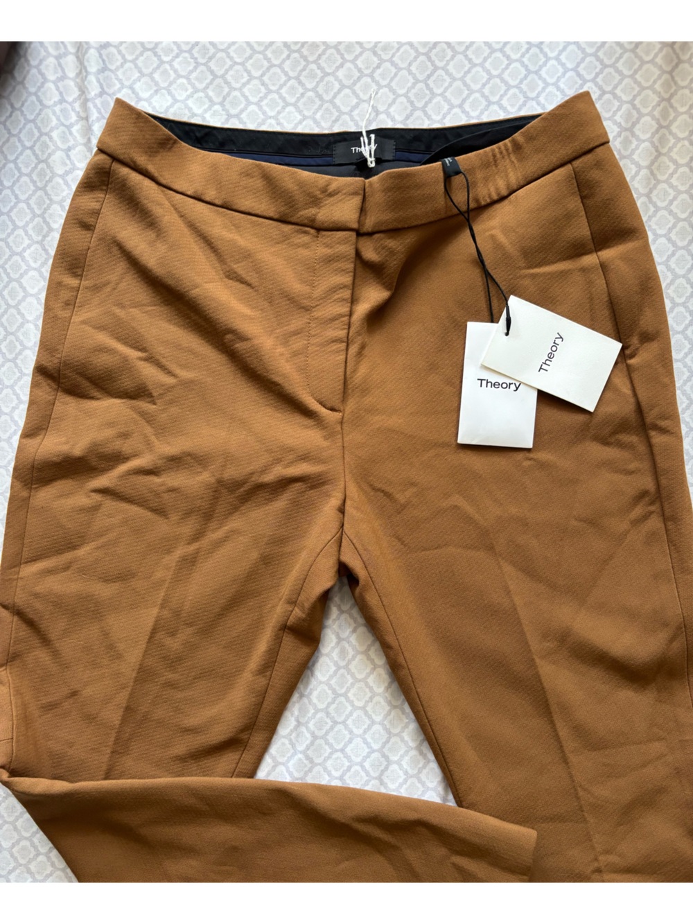 Theory Camel/Tan Slim Tailored Pants